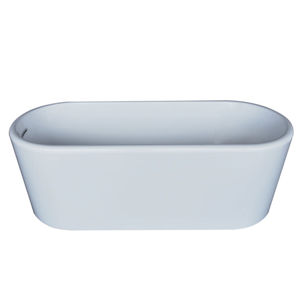 Turq 66.87 x 27.5 Oval Acrylic Freestanding Bathtub by Spa Escapes