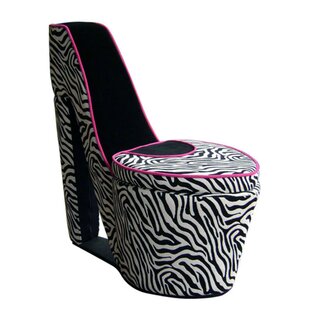 leopard print high heel chair