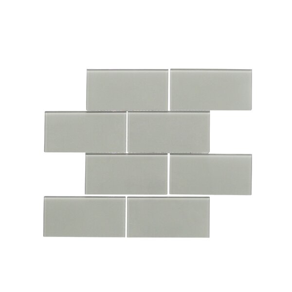 Quality Value Series 3 x 6 Glass Subway Tile in Glossy Dark Gray by WS Tiles