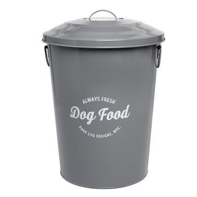 metal dog food bin