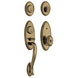 Landon Double Cylinder Handleset with Interior Knob by Baldwin