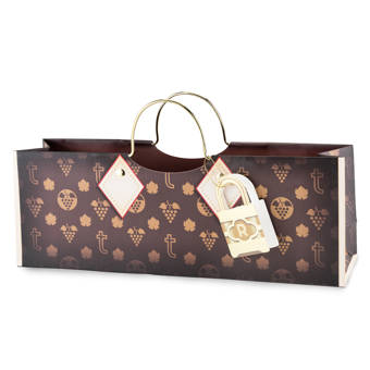 Holiday Presents Double Bottle Wine Carrier Holiday Presents Double Bottle Wine Carrier