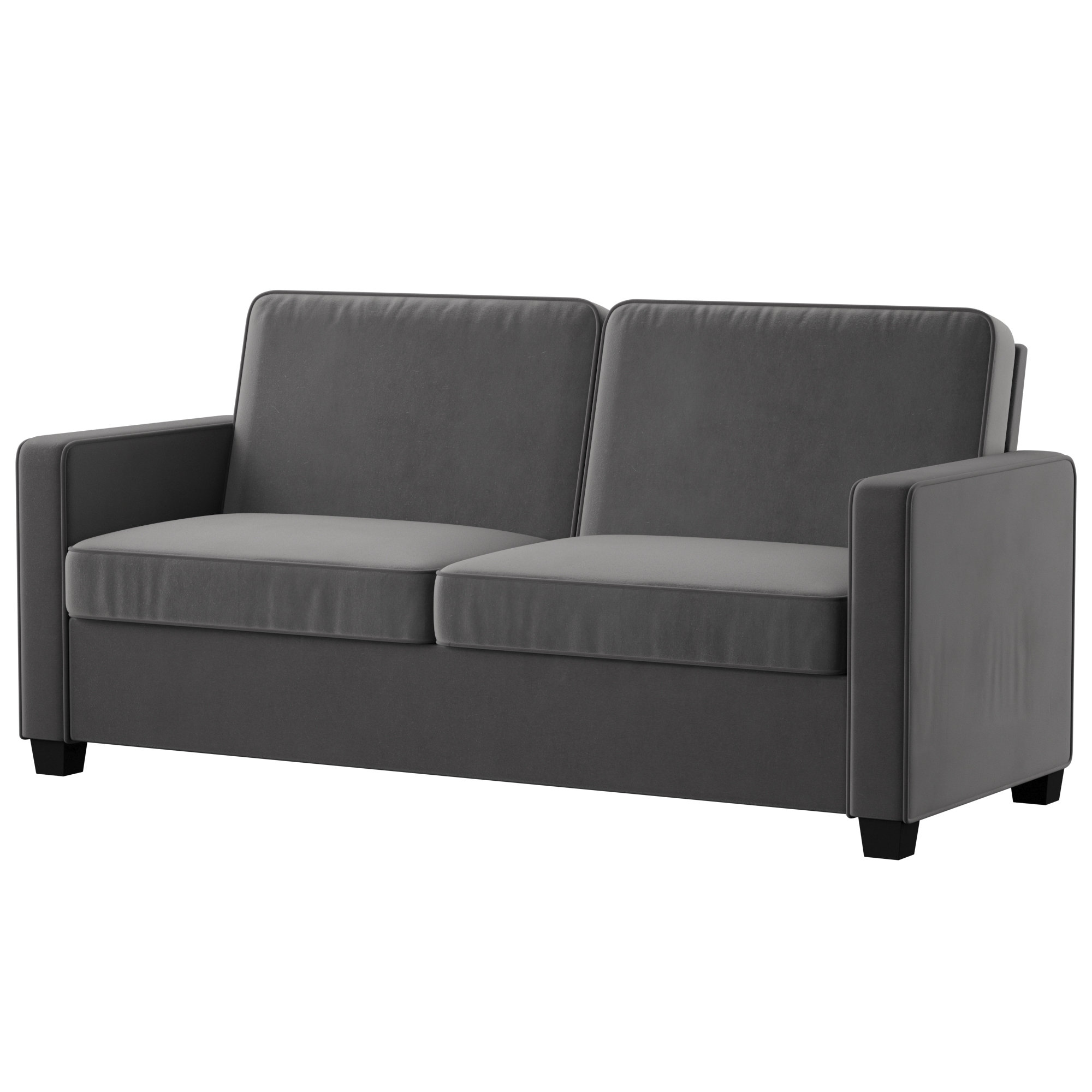 Mercury Row Cabell Velvet Square Arm Sofa Bed Reviews Wayfair Cabell Velvet Square Arm Sofa Bed
