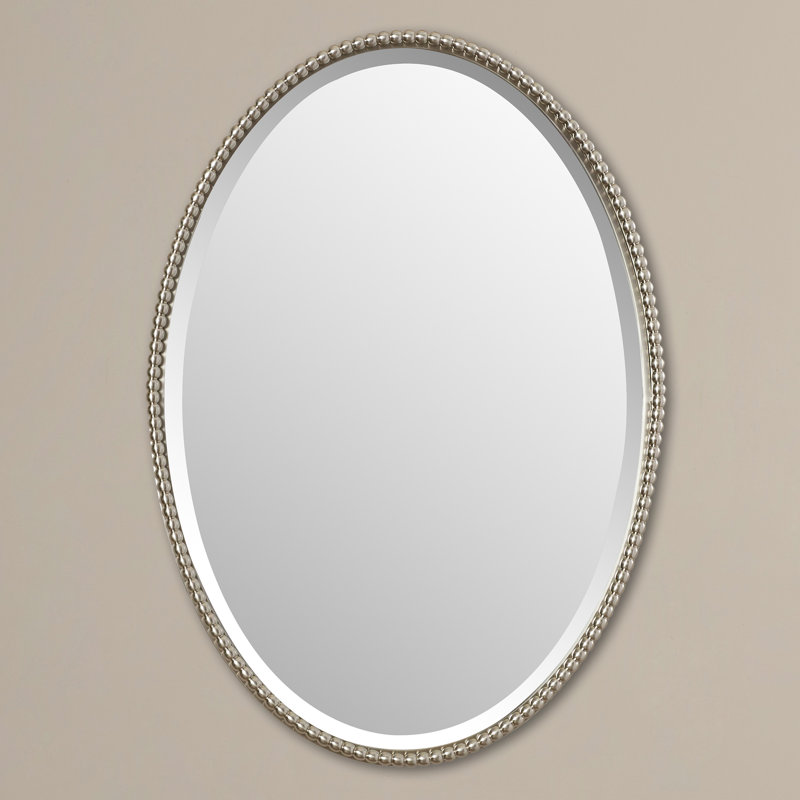 Darby Home Co Glen View Beaded Oval Mirror & Reviews Wayfair