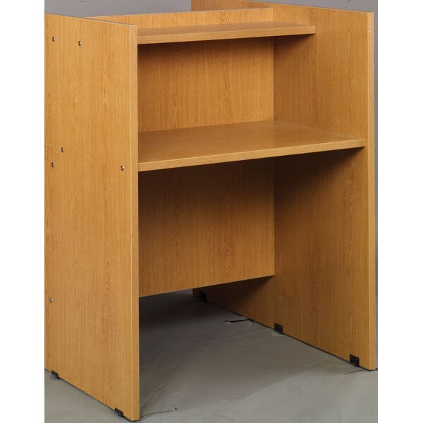 Library Wood 48 Study Carrel by Stevens ID Systems