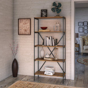 Ironworks 5 Shelf Etagere Bookcase by Kathy Ireland Home Bush Furniture Wonderful