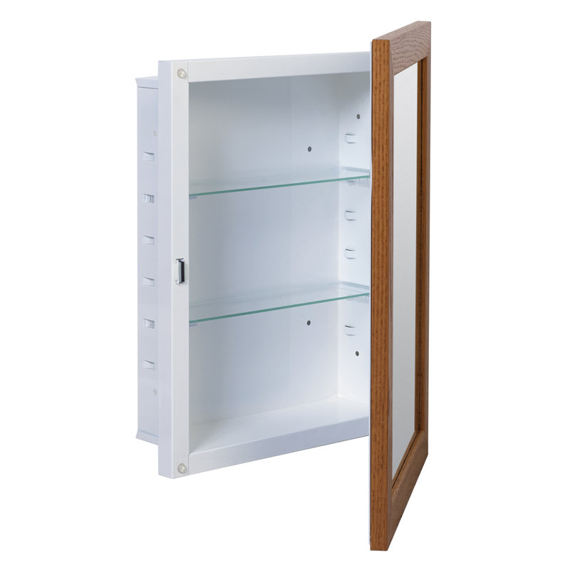 Charlton Home Brennan Recessed Framed Medicine Cabinet ...