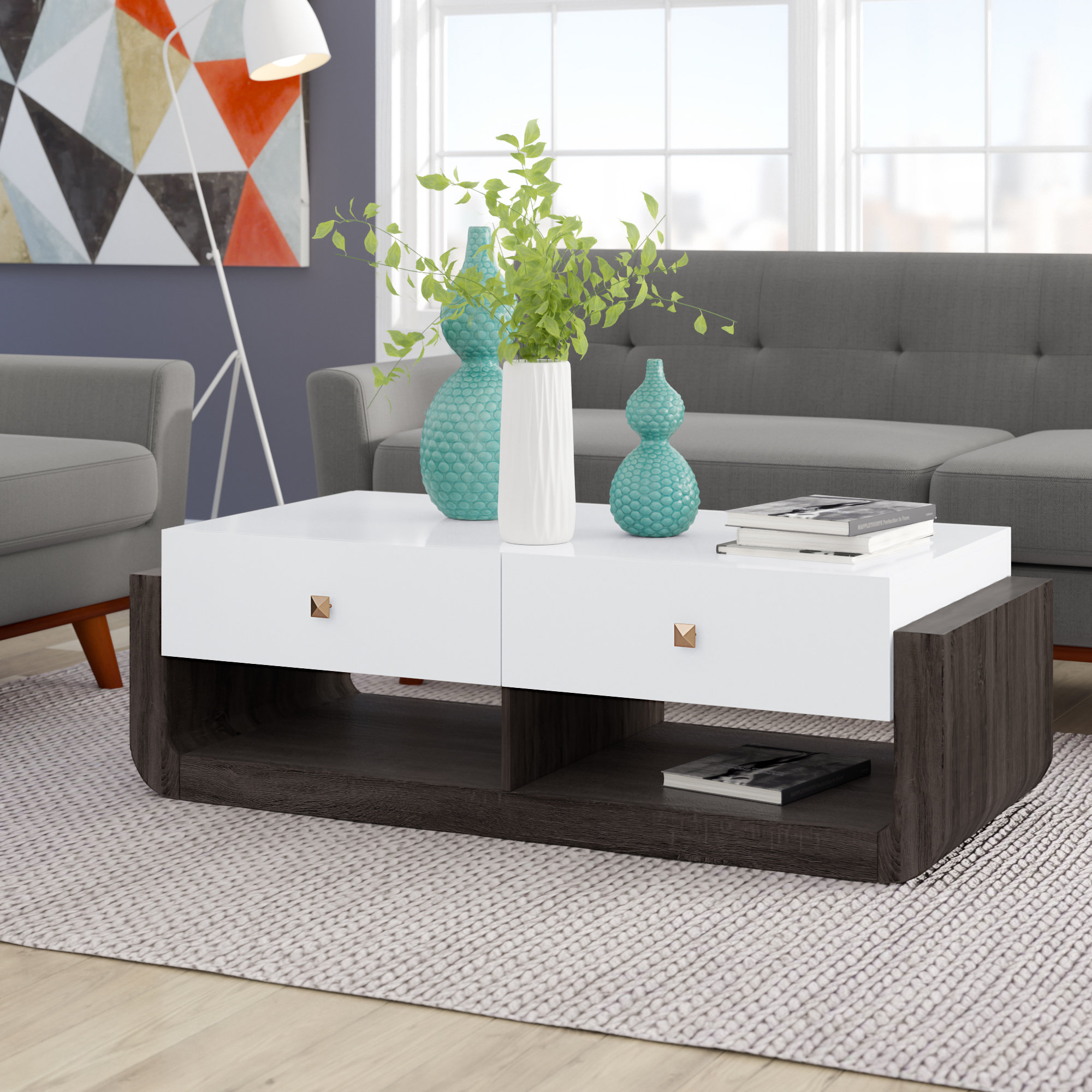 Ivy Bronx Evelyn Modern Coffee Table Reviews Wayfair Ivy Bronx Evelyn Modern Coffee Table