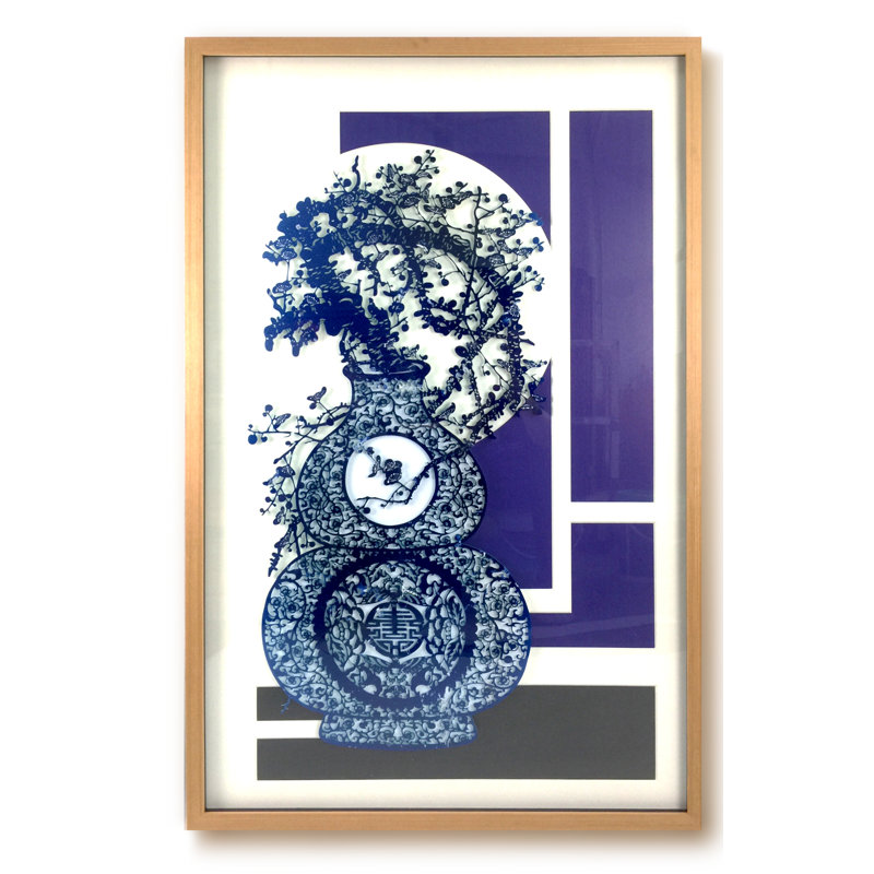 Fairfield Chair Flow Blue Series Picture Frame Print On Canvas
