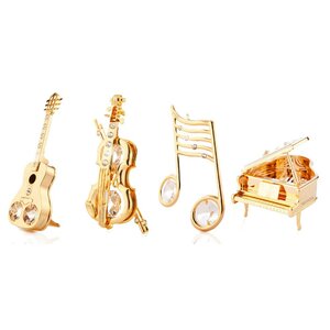 4 Piece Musical Ornament Set