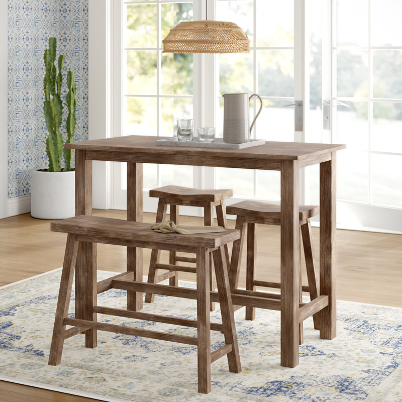 Mistana Raymundo 4 Piece Counter Height Dining Set Reviews Wayfair Mistana Raymundo 4 Piece Counter Height