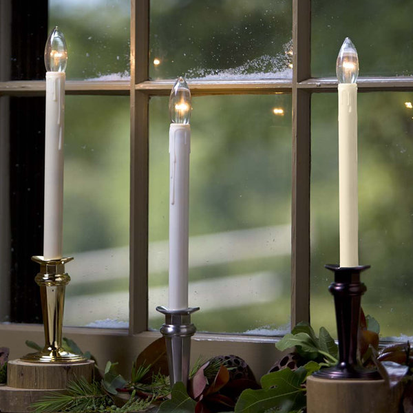 Traditional Adjustable Window Candle Light with Auto Timer by Wind & Weather