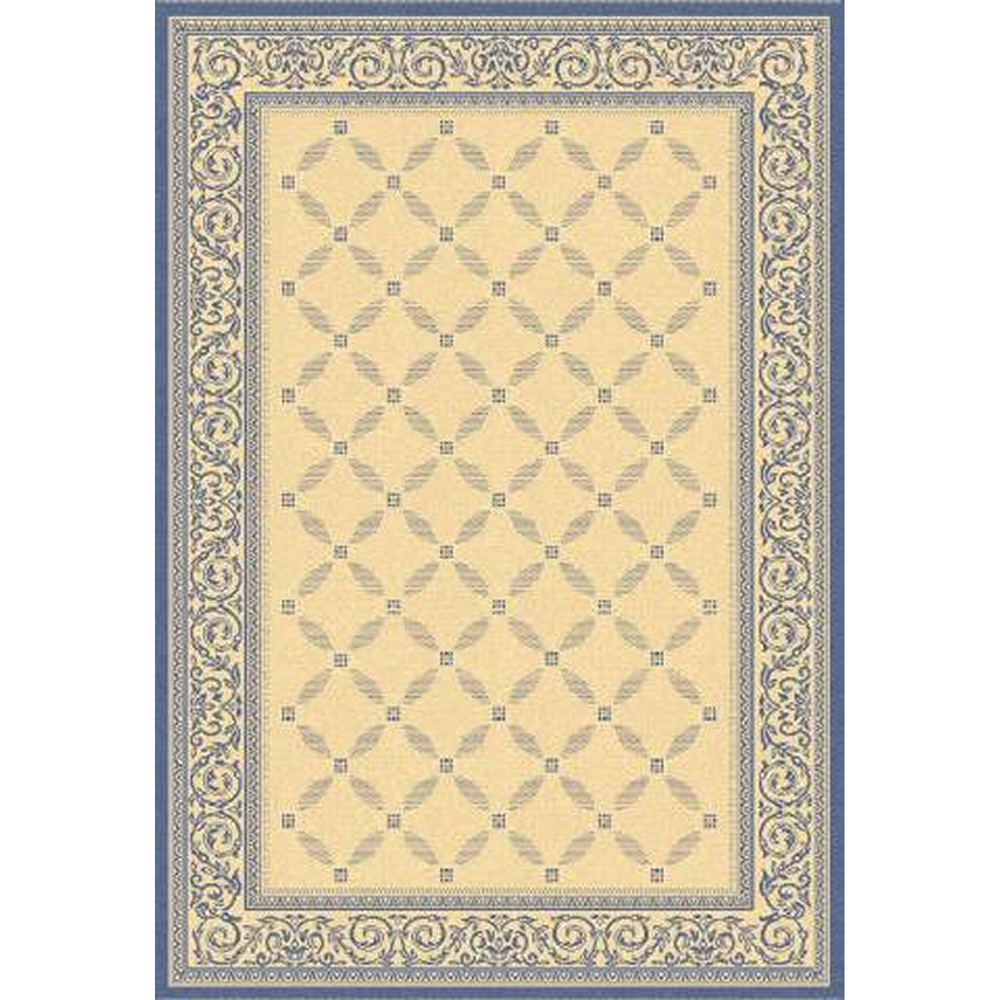 Astoria Grand Beasley Garden Gate Ivory Navy Blue Indoor Outdoor