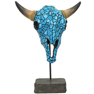 Faux Cow Skull Wayfair Western Faux Encrusted Cow Skull Bust