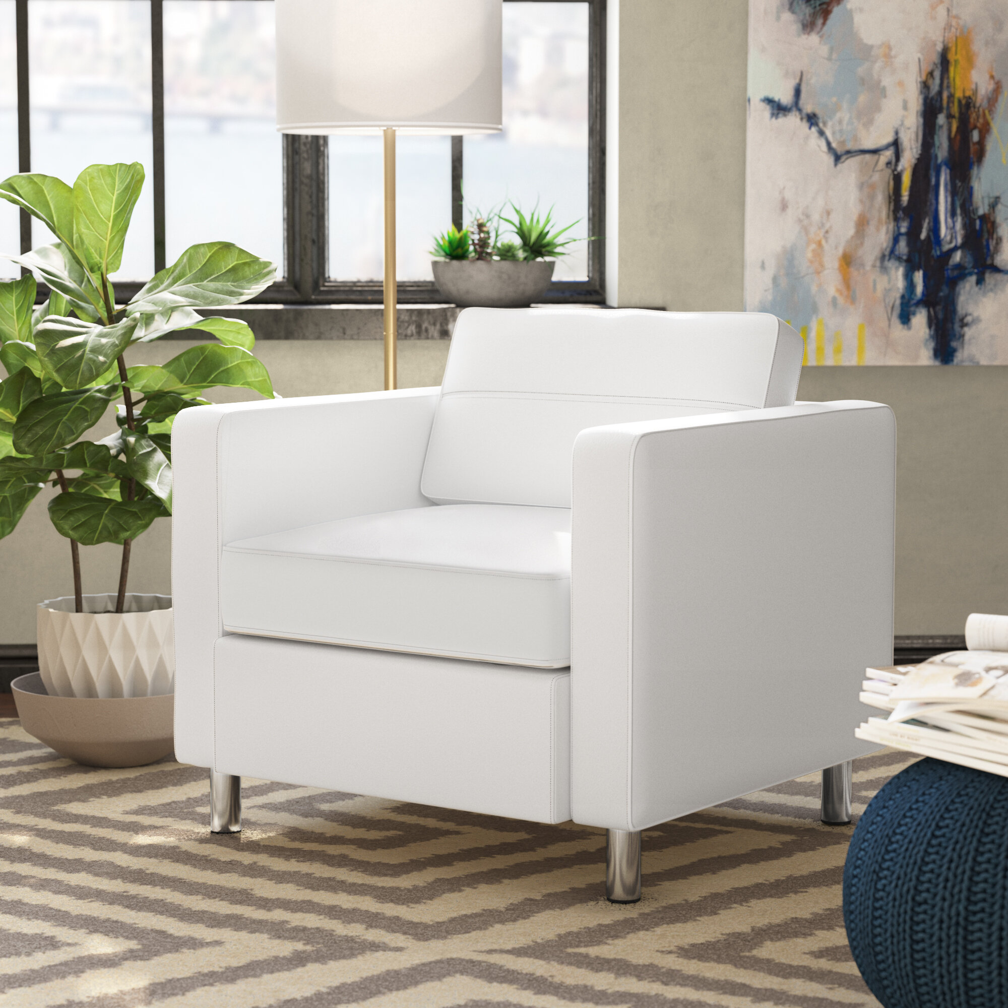 Ebern Designs Desantiago 32 Wide Club Chair Reviews Wayfair