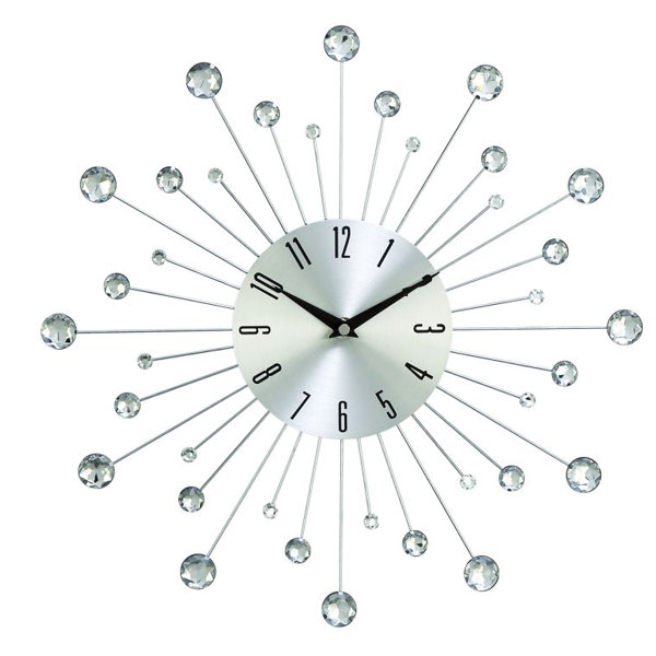 Silver & Chrome Wall Clocks You'll Love Wayfair