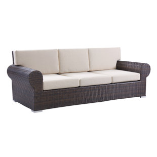 Indoor Wicker Sleeper Sofa Wayfair Brookhaven Wicker Sofa With Cushions