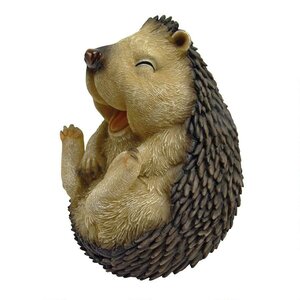 Small Roly-Poly Laughing Hedgehog Statue