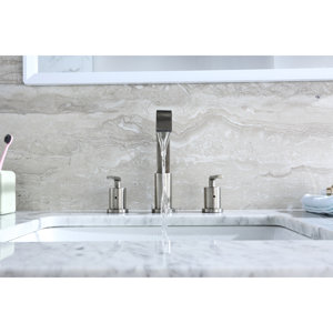 Contemporary Widespread Handle Bathroom Faucet