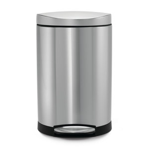 Stainless Steel 2.6 Gallon Step On Trash Can