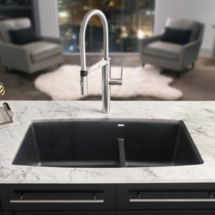 Blanco Wayfair Performa 33 L X 19 W 2 Basin Undermount Kitchen Sink By Blanco