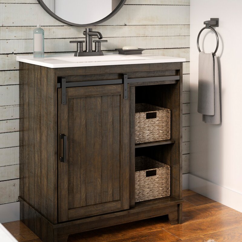 Gracie Oaks Burnette 30 Single Bathroom Vanity Set Reviews