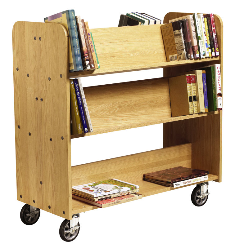 Diversified Woodcrafts Mobile Series DoubleSided SlopedShelf Book