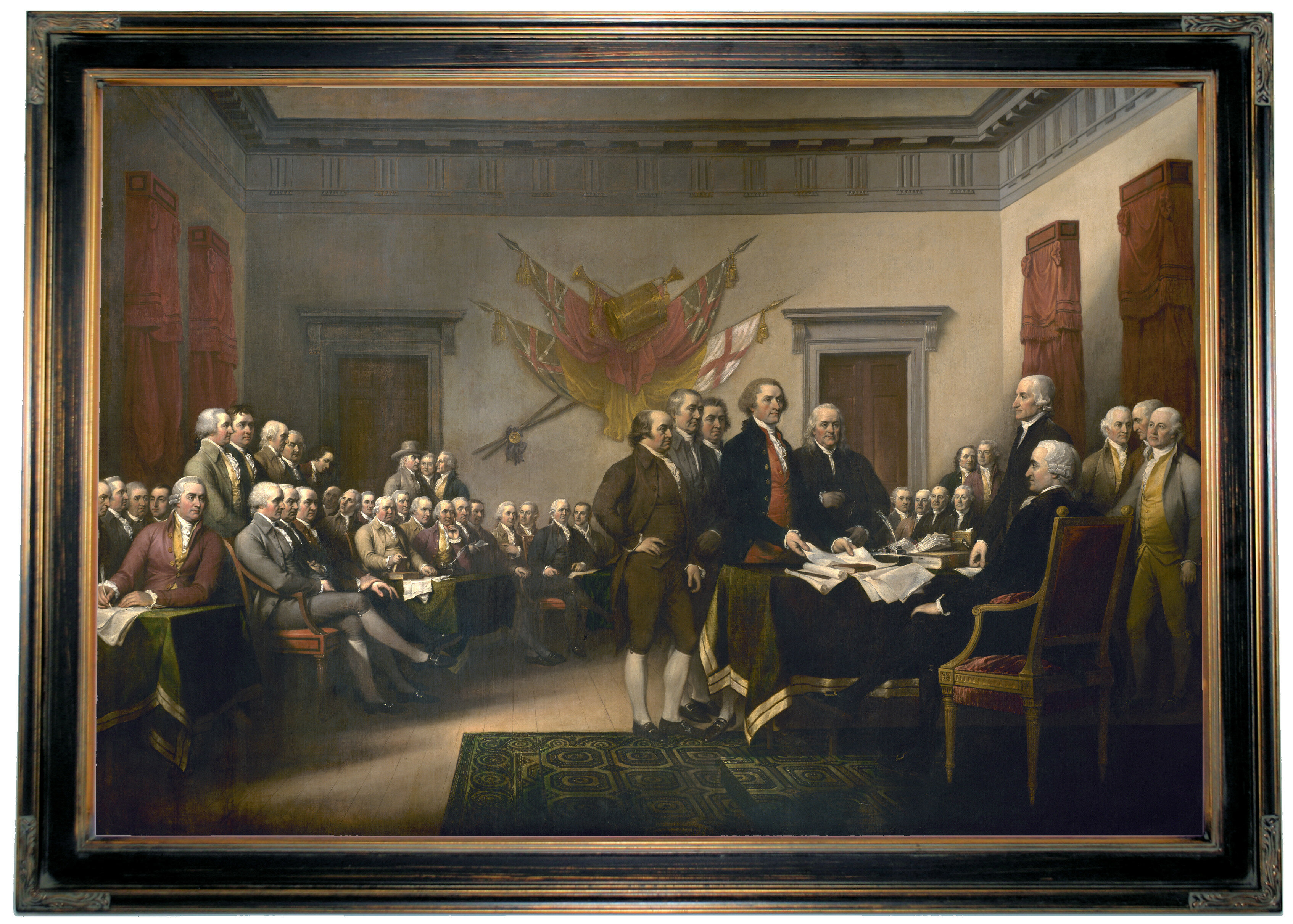 Historic Art Gallery The Signing Of The Declaration Of Independence By John Trumbull Framed Painting Print Wayfair