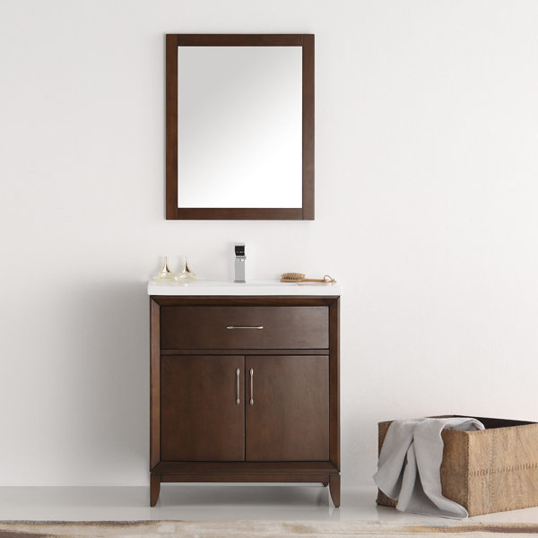 Cambridge 30 Single Bathroom Vanity with Mirror by Fresca