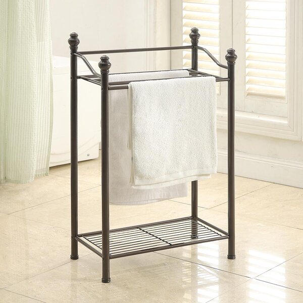 Boatner Free Standing Towel Stand by Three Posts