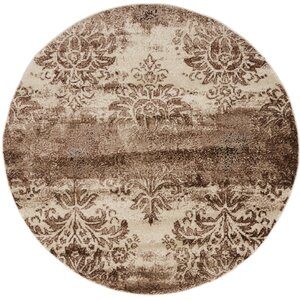 Mathieu Dark Beige/Cream Area Rug