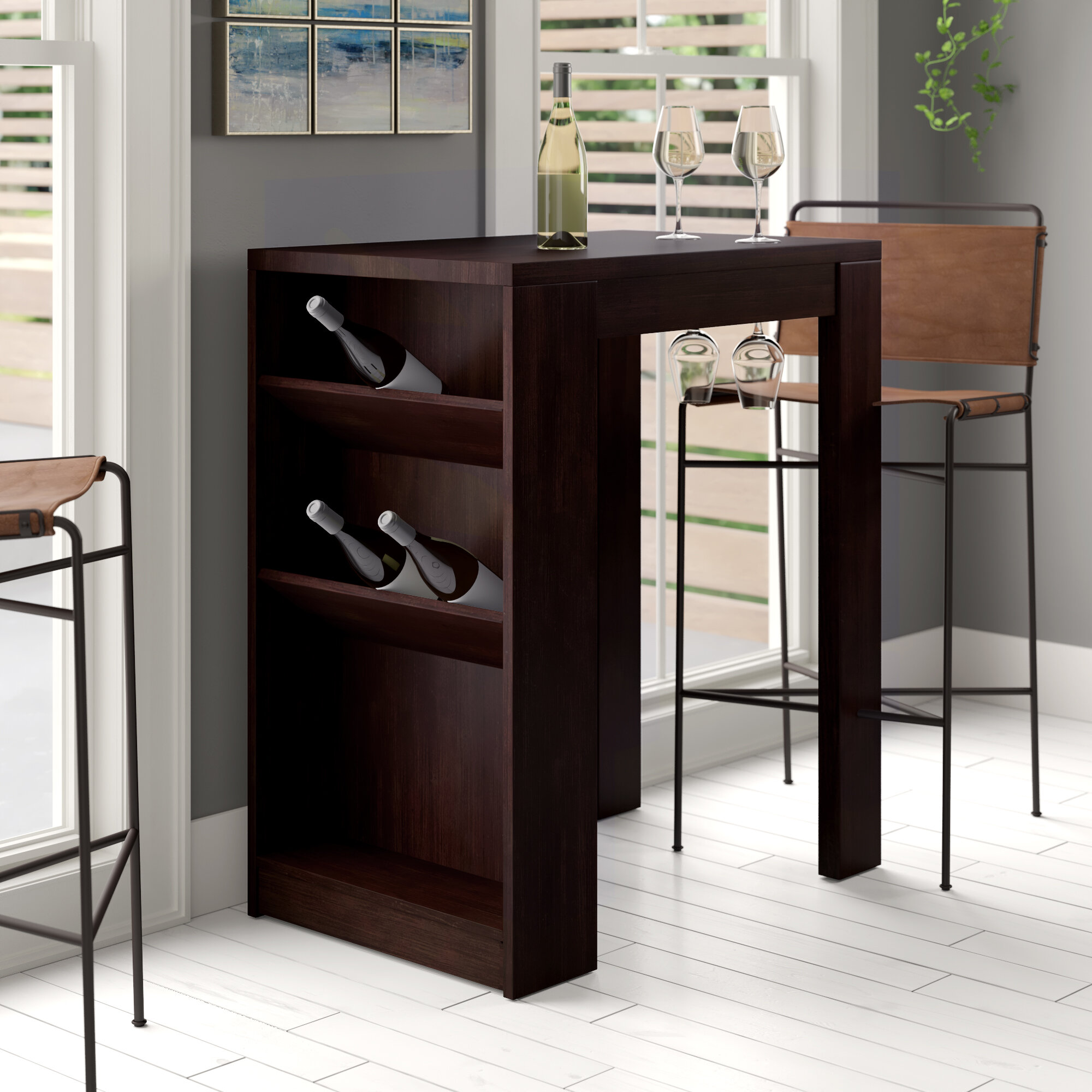 Zipcode Design Eliza Bar With Wine Storage Reviews Wayfair