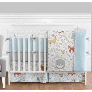 Mountain Crib Bedding Wayfair Woodland Toile 9 Piece Crib Bedding Set