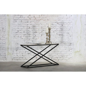 Raymond Marble Top Console Table by Everly Quinn