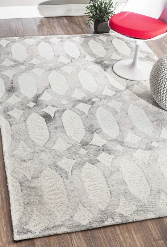 Tadashi HandWoven Wool Navy Blue/Light Gray Area Rug & Reviews Joss