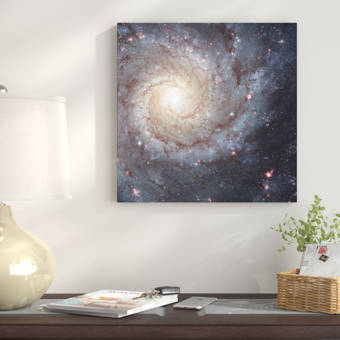 East Urban Home Abstract Galaxy Graphic Art On Wrapped Canvas
