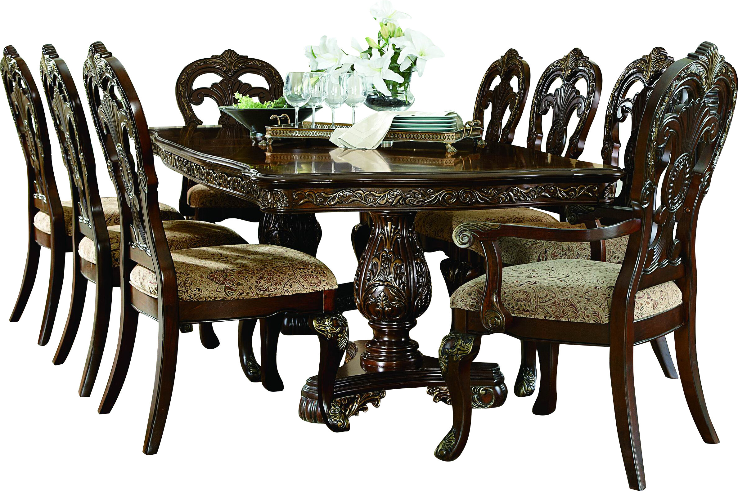 Astoria Grand Chalus 9 Piece Extendable Dining Set Reviews Wayfair