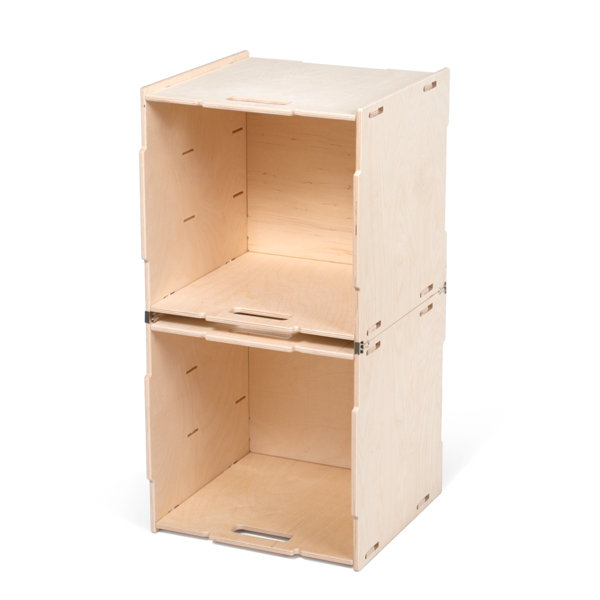 wooden toy storage cubes