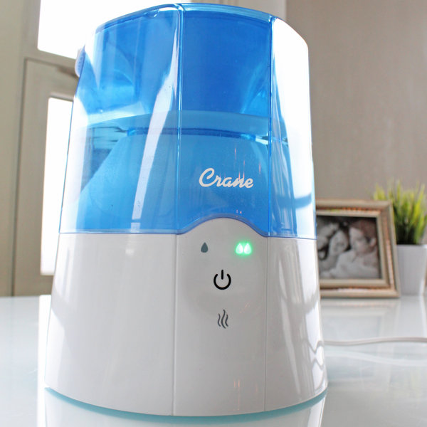 Classic 0.5 Gal. Warm Mist Ultrasonic Tabletop Humidifier by Crane USA