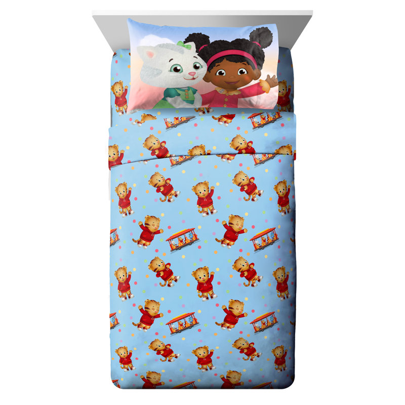 daniel tiger crib sheets
