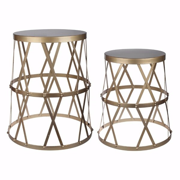 Selena Intriguing Urban 2 Piece Nesting Tables By Mercer41
