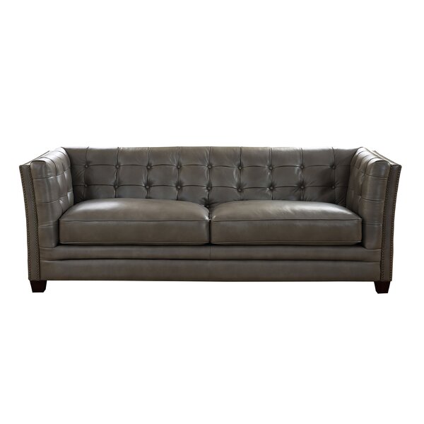 Review Dierking Leather Sofa