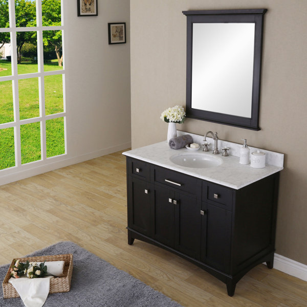 Paton 48 Single Bathroom Vanity Set with Mirror by dCOR design