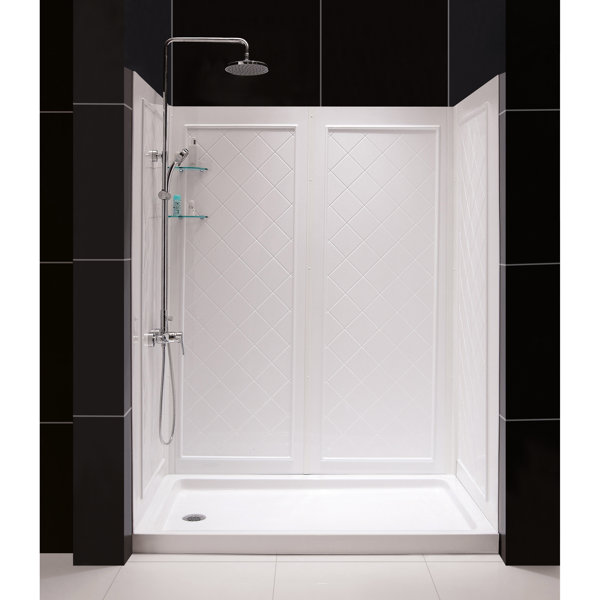 Shower Stall Kits With Fiberglass Pan Wayfair