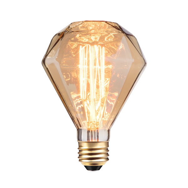 40W Amber E26/Medium Incandescent Light Bulb by Globe Electric Company