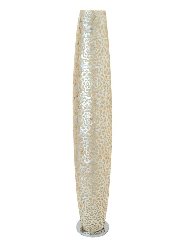 kouboo capiz seashell flower 47" led column floor lamp | wayfair kouboo capiz seashell flower 47" led column floor lamp | wayfair