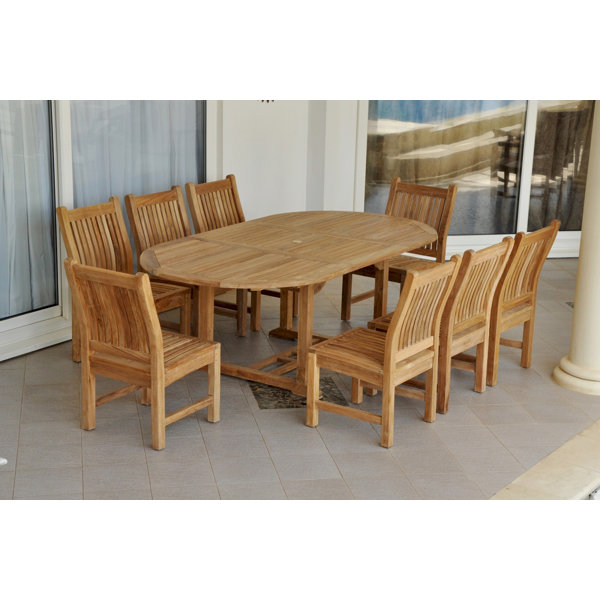 Bahama 9 Piece Teak Dining Set by Anderson Teak