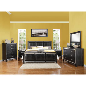 Mulki Mirrored Panel Configurable Bedroom Set by Everly Quinn