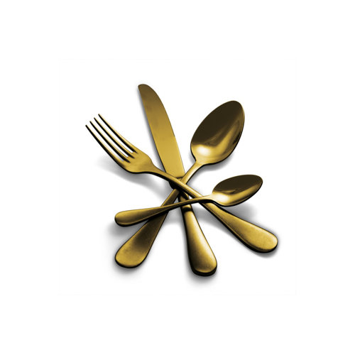 24-Piece Cutlery Set Mepra Colour: Gold