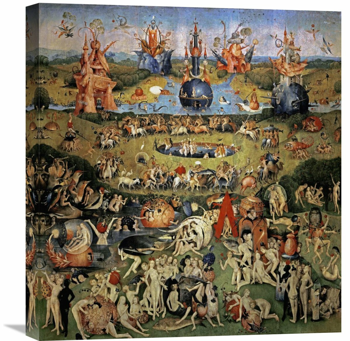 Global Gallery The Garden Of Earthly Delights Center Panel By